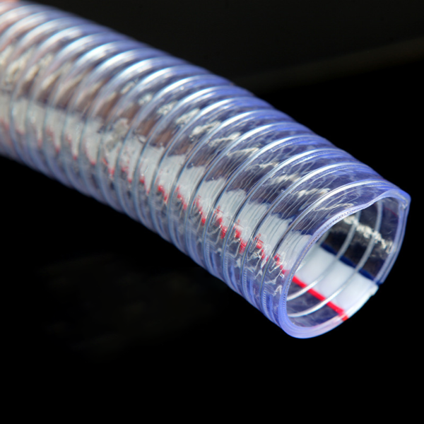 PVC transparent steel wire spiral reinforced hose thickened antifreeze plastic water pipe negative pressure vacuum suction pipe - 图片 5