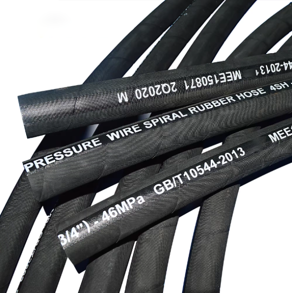 Hot selling high-pressure two-layer steel wire weaving for excavator machinery equipment 2SN hydraulic hose