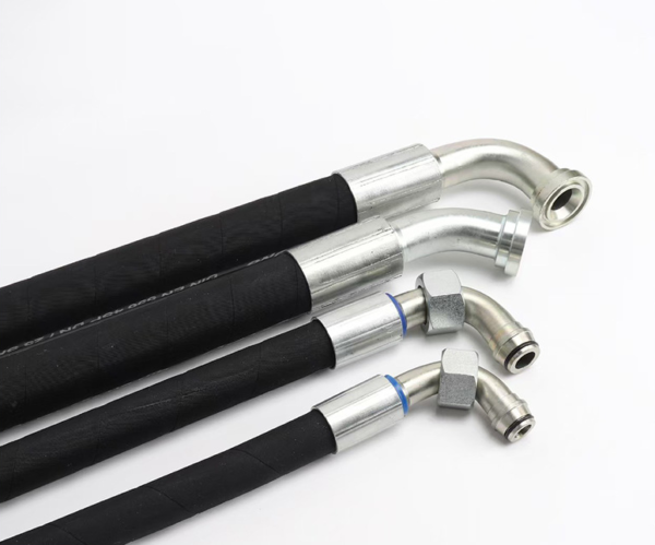 China's best-selling industrial hydraulic high-pressure braided air rubber hose assembly flexible hydraulic hose - Image 3