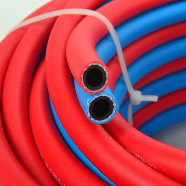 PVC gas natural gas hose three-rubber two-line high-pressure explosion-proof nitrogen propane pipe - 图片 2