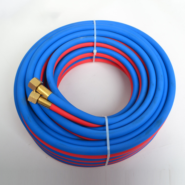 PVC gas natural gas hose three-rubber two-line high-pressure explosion-proof nitrogen propane pipe
