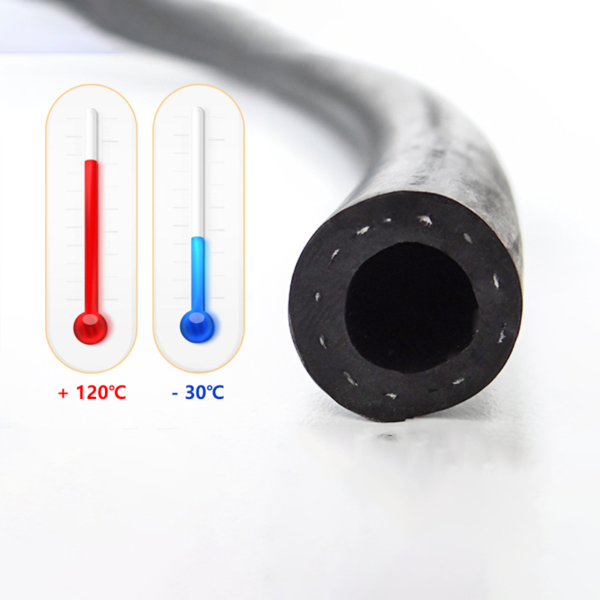 Motorcycle Auto Braided EPDM Rubber Hose Flexible Air Intake Hose Custom Oil/Fuel Line Hose