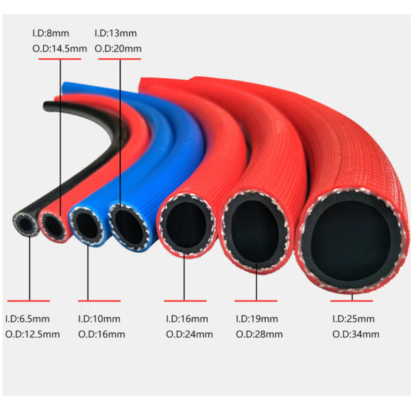 PVC gas natural gas hose three-rubber two-line high-pressure explosion-proof nitrogen propane pipe - 图片 6